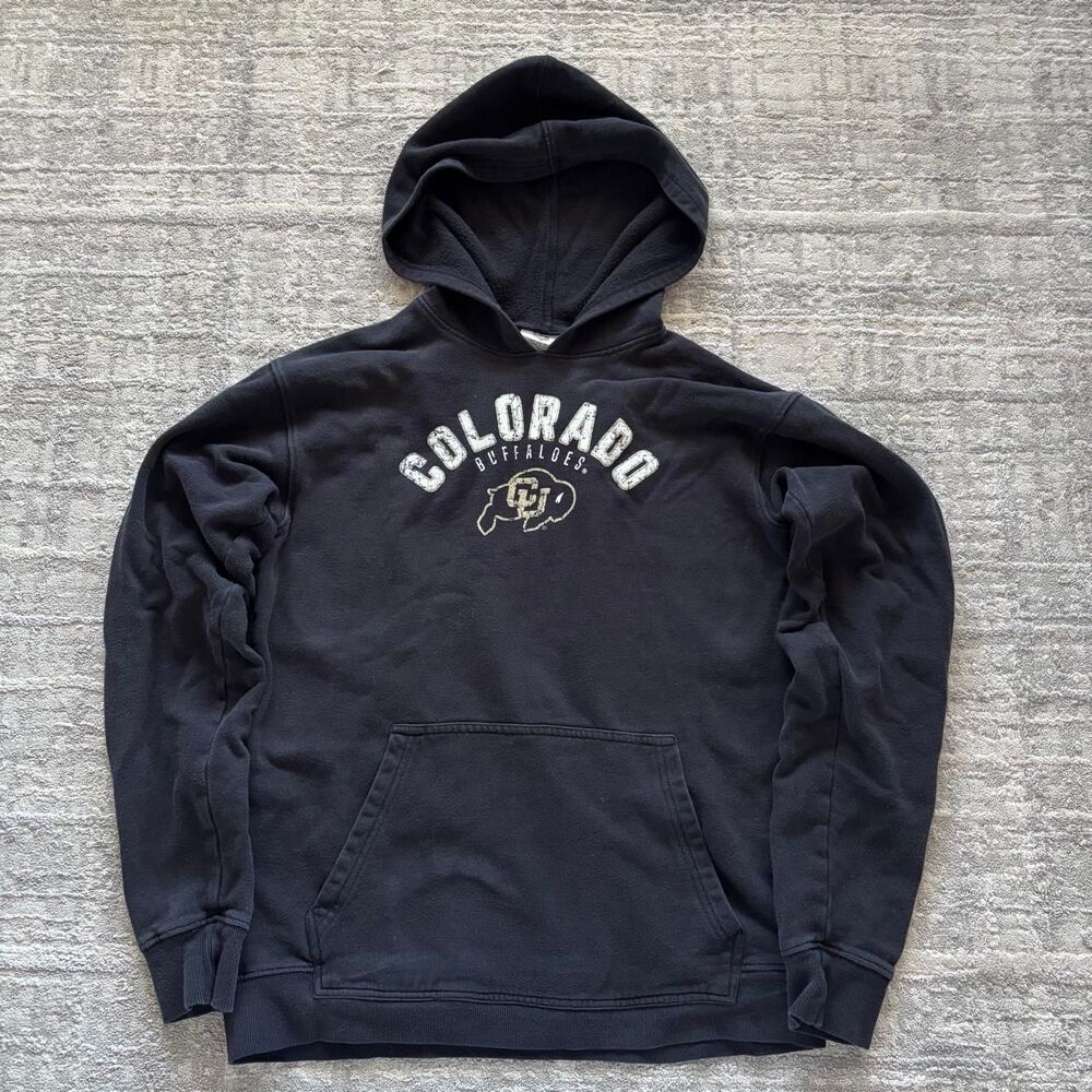Wes-and-willy Men's Black and Navy Hoodie